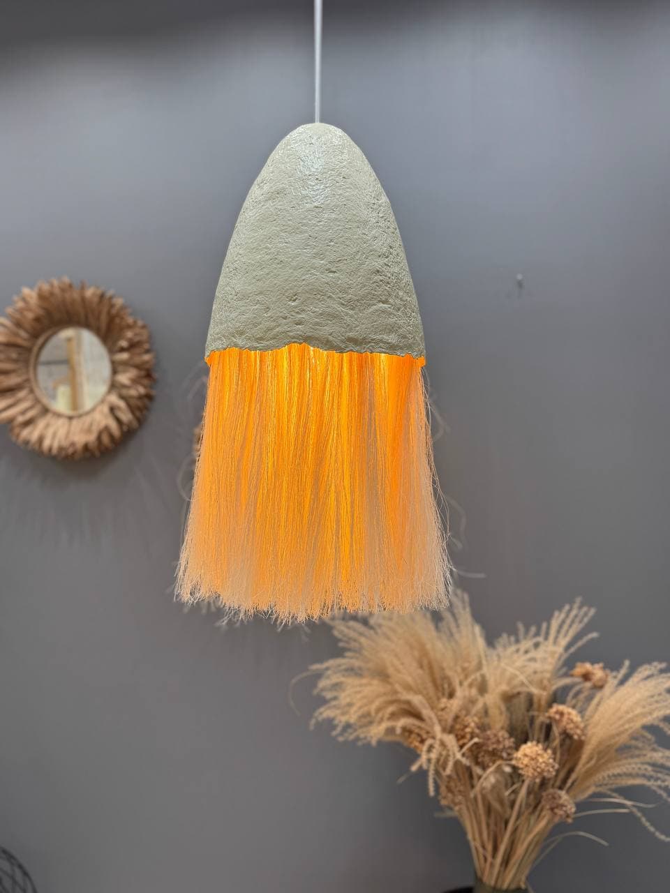 Етно абажури з натурального матеріалу